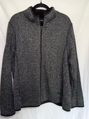 Swiss Tech Women's 3X Greystone Knit Sweater Fleece Jacket Full Zip Plus Size